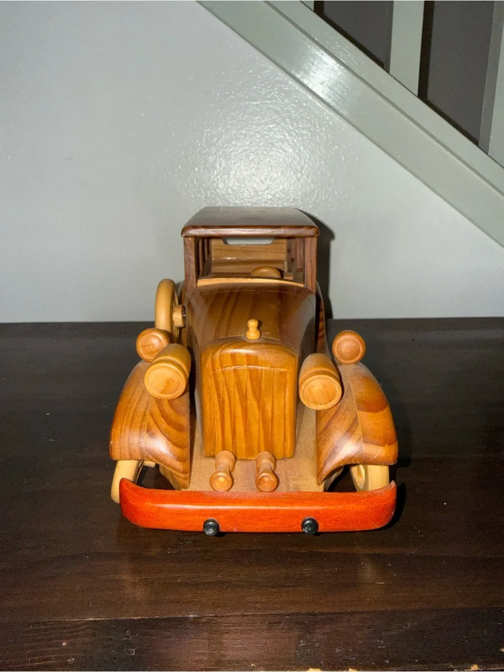 Wooden Classic Toy Car in Natural Wood Tone - Kids Toys